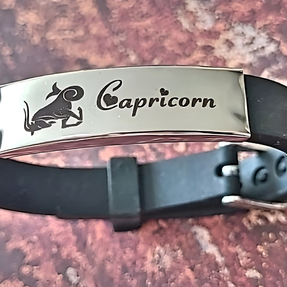 Watch Style Band Capricorn Zodiac Bracelet - Picture 2 of 3